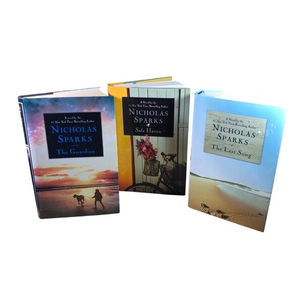 Nicholas Sparks Hardcover Book Set Of 3: The Guardian Safe Haven The Last Song - Picture 1 of 16